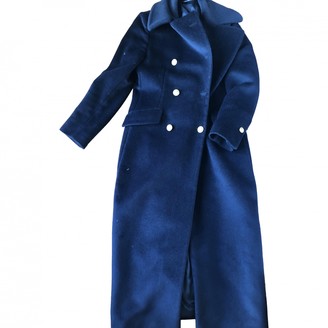 Tagliatore Blue Wool Coat for Women