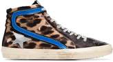 Thumbnail for your product : Golden Goose multicoloured superstar ponyhair and leather high top sneakers