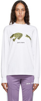 Thumbnail for your product : Palm Angels White Croco Long Sleeve T-Shirt