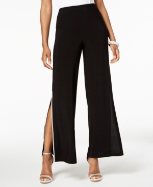 petite split leg trousers