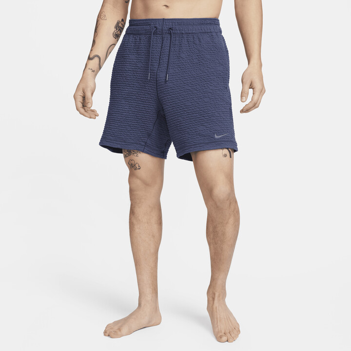 Nike Men's Yoga Dri-FIT 7 Unlined Shorts in Blue - ShopStyle