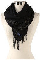Thumbnail for your product : Sperry Square Lurex Scarf (Black) - Accessories