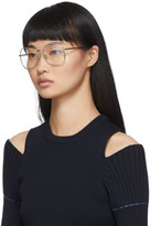 Thumbnail for your product : Victoria Beckham Silver Oversized Angular Glasses