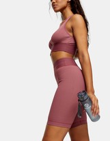Thumbnail for your product : Topshop activewear legging shorts in rose