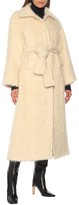 Thumbnail for your product : Jil Sander Belted mohair-blend coat