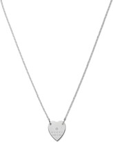 Thumbnail for your product : Gucci sterling silver Trademark pendant necklace