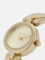 Thumbnail for your product : DKNY Crosswalk Gold-Tone Crossover Bangle Watch