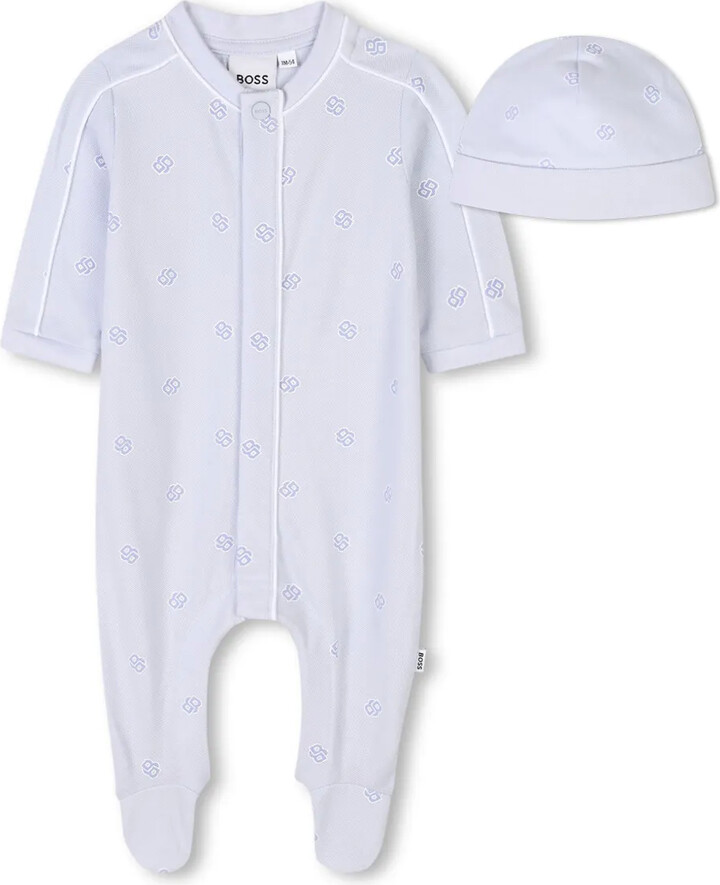 BOSS Kidswear Monogram-Pattern Pajama Set