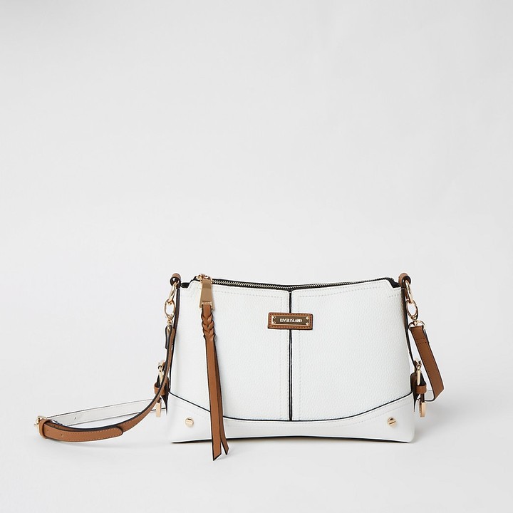 river island tan cross body bag