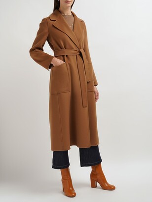 S Max Mara Paolore Belted Wool Long Coat