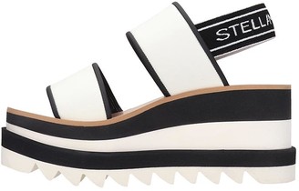 Stella McCartney Sneak-elyse Sandals In White Tech/synthetic