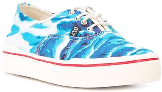 R 13 all-over print sneakers