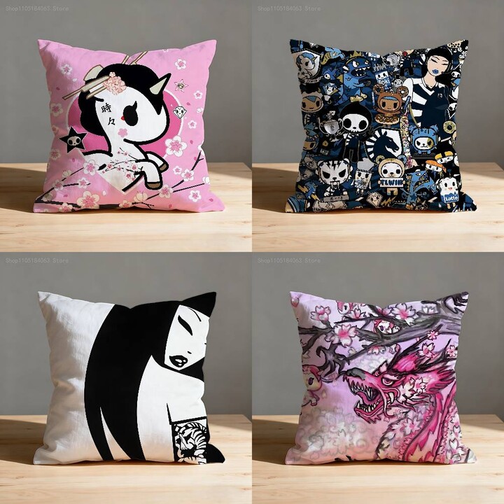 AliExpress T-TokidokiS Throw Pillow Case For 45x45cm 40x40cm 30x30cm 50x50cm 55x55cm Square Home Pillowcase Case
