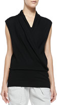Thumbnail for your product : Helmut Lang Sonar Wool Surplice Top