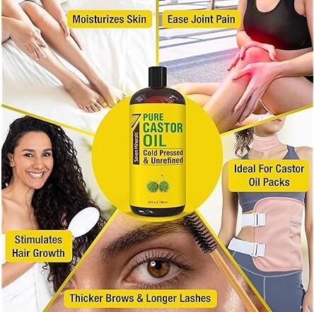 Pure Cold Pressed Castor Oil - Big 32 fl Pure Cold Pressed Castor Oil