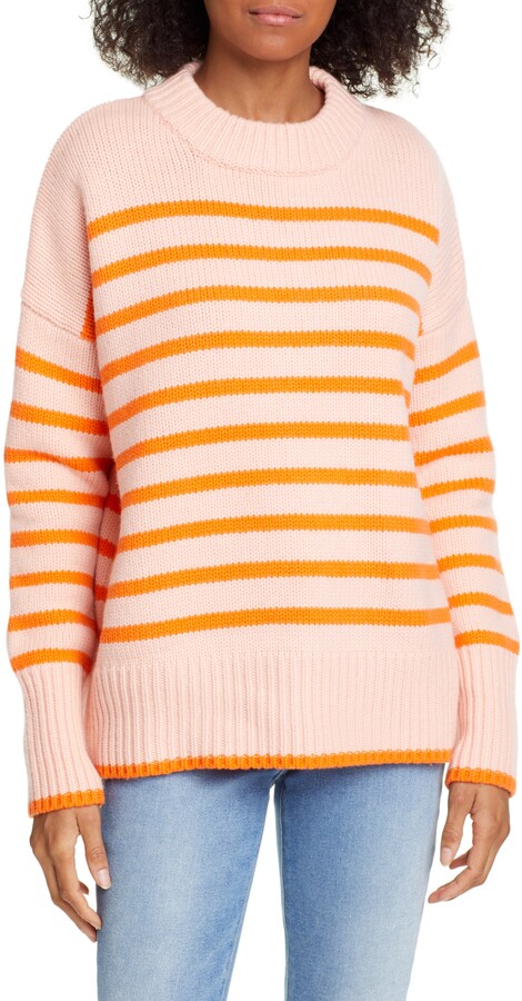Fashionable LLC21123_BERRY/BLOOD-ORANGE Monogram Mini Marin Sweater - La  Ligne Sales Store