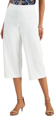 JM Collection Wide-Leg Capri Pants, Created for Macy's
