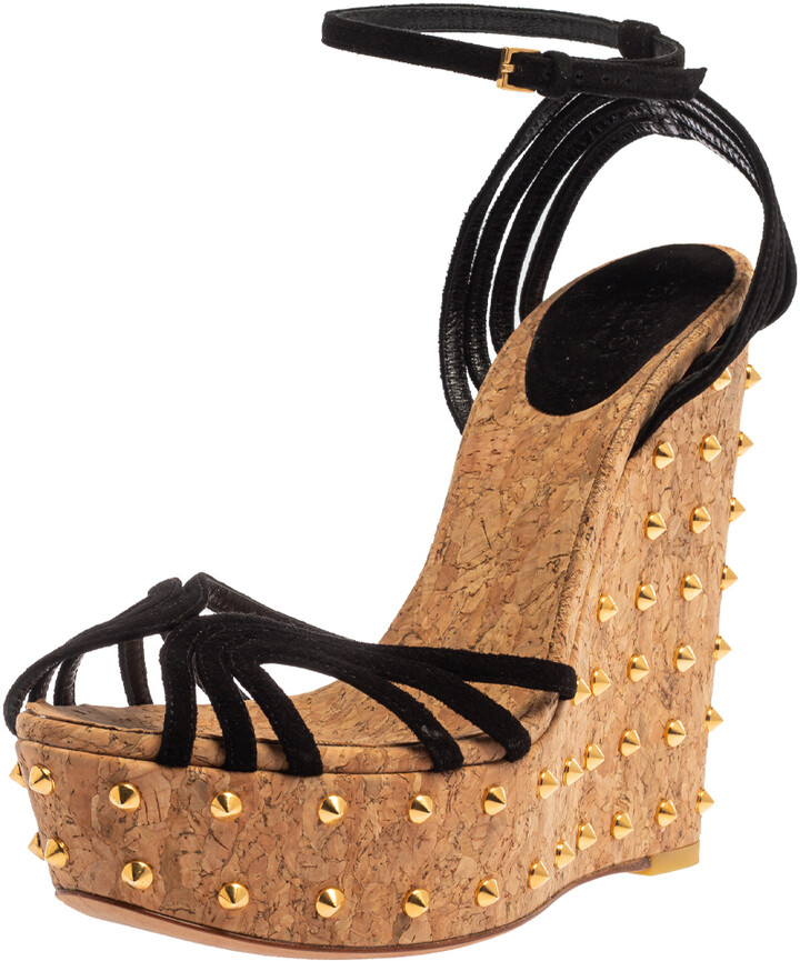 cork ankle strap sandals