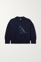 Thumbnail for your product : THE ROW KIDS - T-rex Embroidered Cashmere Sweater - Blue