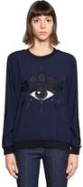 Kenzo Eye Embroidered Crepe Sweatshirt