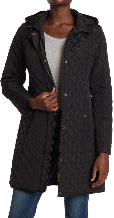 ralph lauren quilted hooded jacket