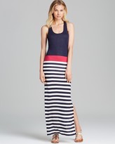 Thumbnail for your product : Red Haute Maxi Dress - Striped Gathered Back