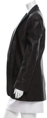 Alexander Wang Leather Open Front Jacket