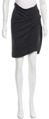 Brunello Cucinelli Wool & Cashmere-Blend Asymmetrical Skirt