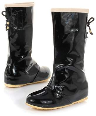 Susanny New Fashion Women Knee High Round Toe Lace Up Heel Inside Sweet Rain Boots 7 B (M) US