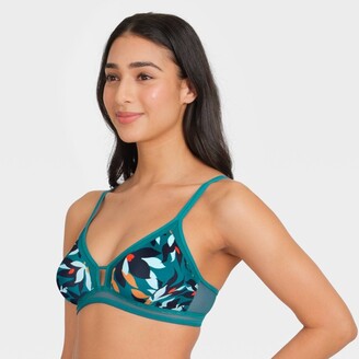 All.You.LIVELY Women' Meh Trim Bralette - Clemati Blue L - ShopStyle Bras