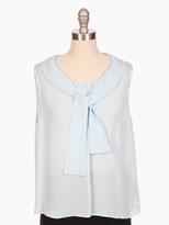 Thumbnail for your product : L'Agence Sleeveless Tie Front Blouse