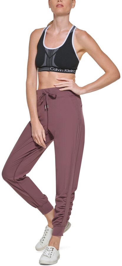 ruched jogger pants