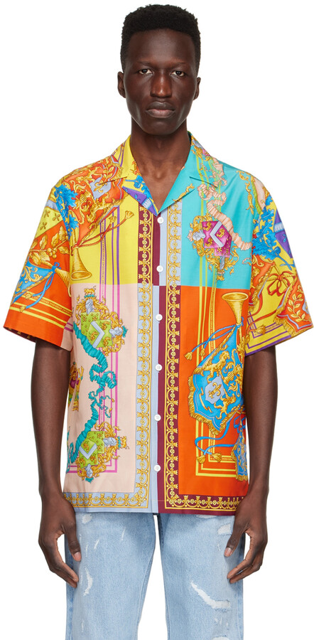 Versace Men Silk Shirts | Shop the world's largest collection of fashion |  ShopStyle