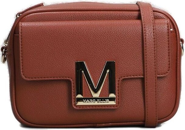 Marc Ellis Logo Plaque Zipped Crossbody Bag