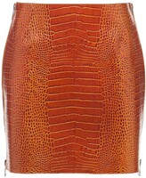 Thumbnail for your product : Givenchy Embossed Shiny Leather Mini Skirt