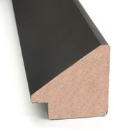 Thumbnail for your product : Amanti Art Madison Black Wood Modern Square Wall Mirror