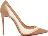 Thumbnail for your product : Christian Louboutin Galativi 100 Mesh-panelled Leather Pumps