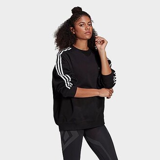 adidas Women's Oversized 3-Stripes Crewneck Sweatshirt