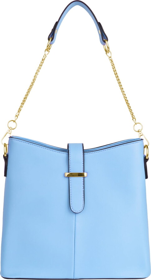 Vangoddy Serena Buckling Tote Bag with Detachable Cross Body Strap
