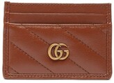 Thumbnail for your product : Gucci GG Marmont Quilted Leather Cardholder - Tan