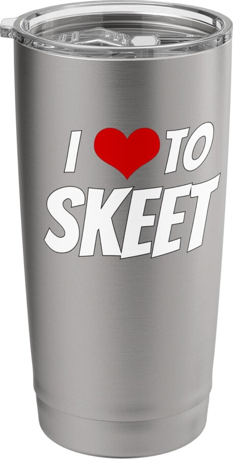 Iheart I Love to Skeet Stainless Steel Insulated Tumbler