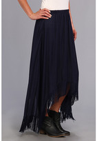 Thumbnail for your product : Roper 9058 Rayon Challis Fringe Skirt