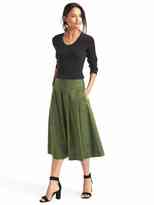 Thumbnail for your product : Gap Pleated A-line midi skirt
