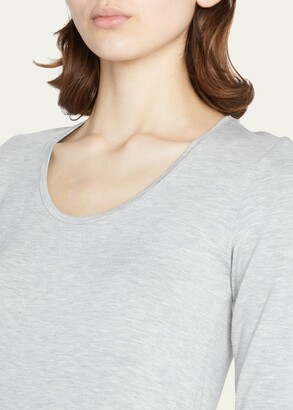 Majestic Filatures Soft Touch Long-Sleeve Scoop-Neck Tee