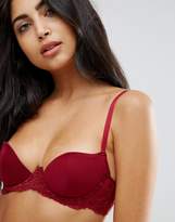 Thumbnail for your product : ASOS Design Carly Microfibre padded Underwire Bra