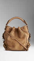 Thumbnail for your product : Burberry Small Suede and Python Bag