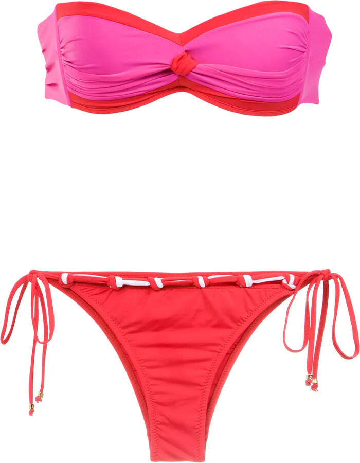 AMIR SLAMA Strapless Bikini Set
