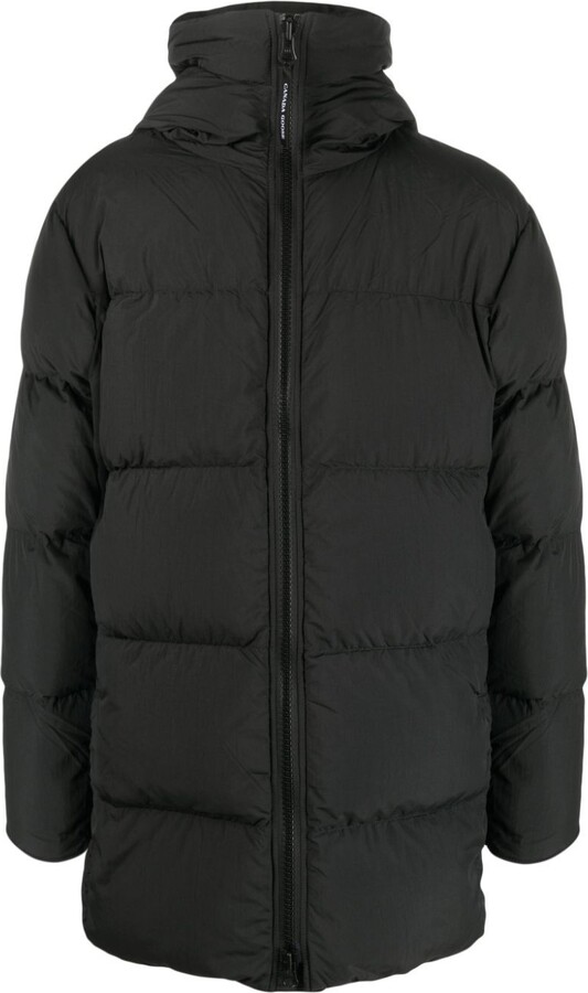Canada Goose Black Lawrence Hooded Quilted Coat