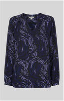 Thumbnail for your product : Whistles Reed Print V-Neck Blouse