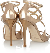 Thumbnail for your product : Jimmy Choo Lang mirrored-leather sandals